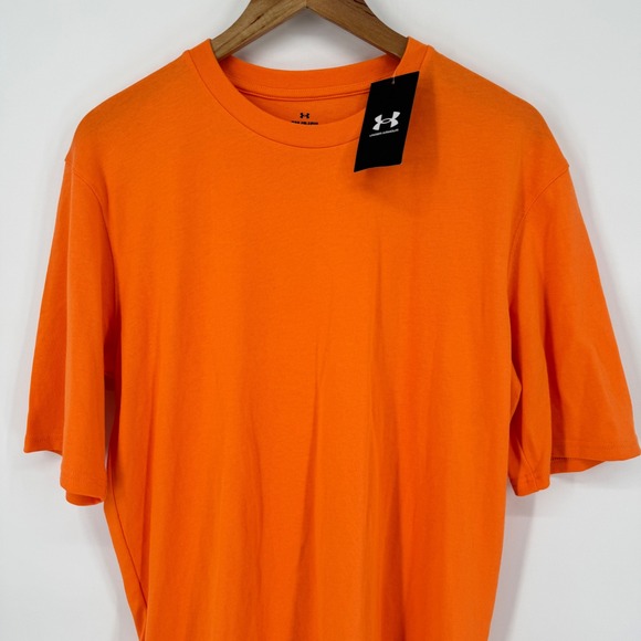 Under Armour Other - Under Armour Men Loose Boxy Short Sleeve Playback T Shirt Orange Small NWT